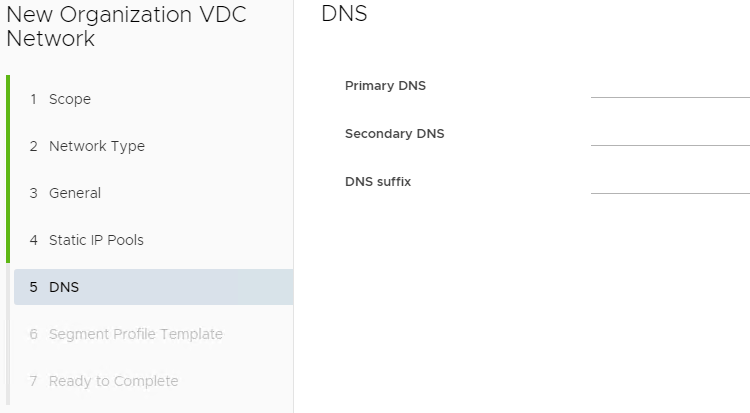 New Isolated Network DNS