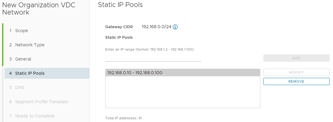 New Isolated Network Pools