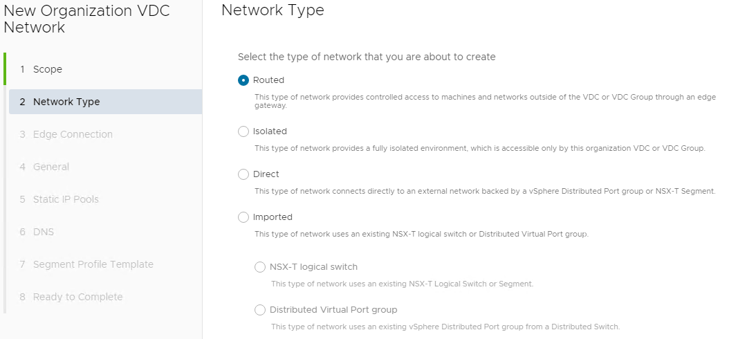 New Routed Network