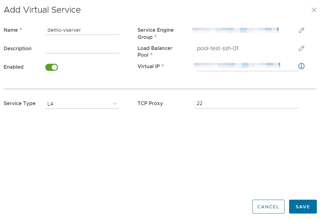 NSX-T Add Virtual Services