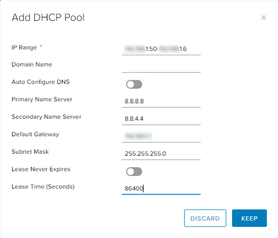 DHCP Add