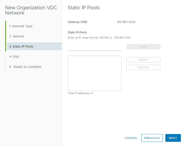 New Routed IP Pools
